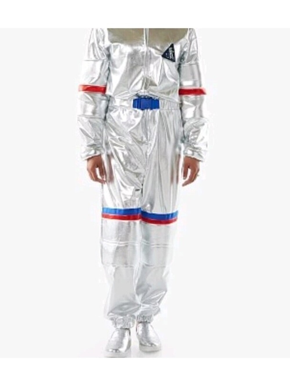 Pottery Barn Kids Adult Light-Up Silver Astronaut Costume Space Suit XS/S NWOT